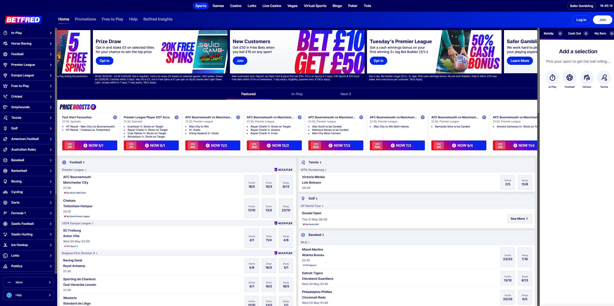 Betfred screenshot 1