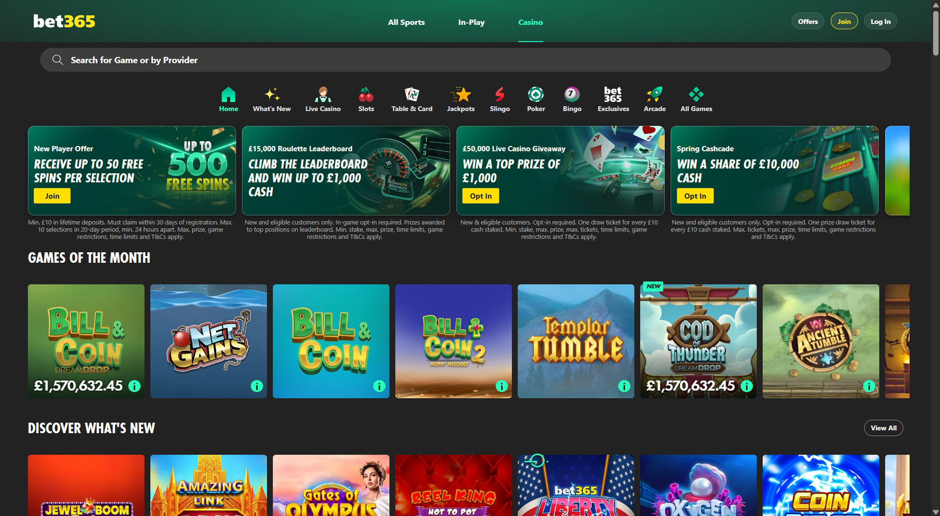 7. bet365 Casino - Balanced MuchBetter Casino Offer