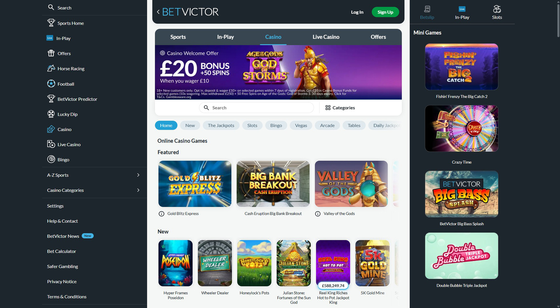 10. BetVictor Casino - Reliable MuchBetter Casino Pick